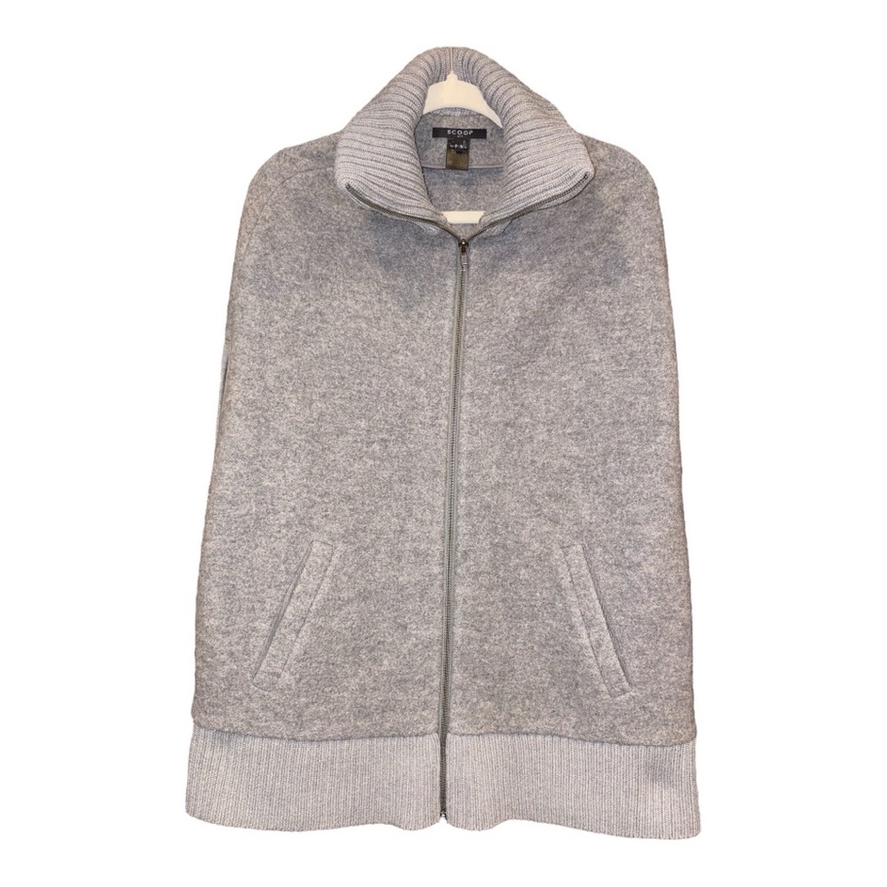 Scoop NYC Gray Wool Cape Size S/P J4